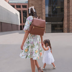 Freshly Picked Mini Classic cognac insulated bottle pocket for on-the-go feeds