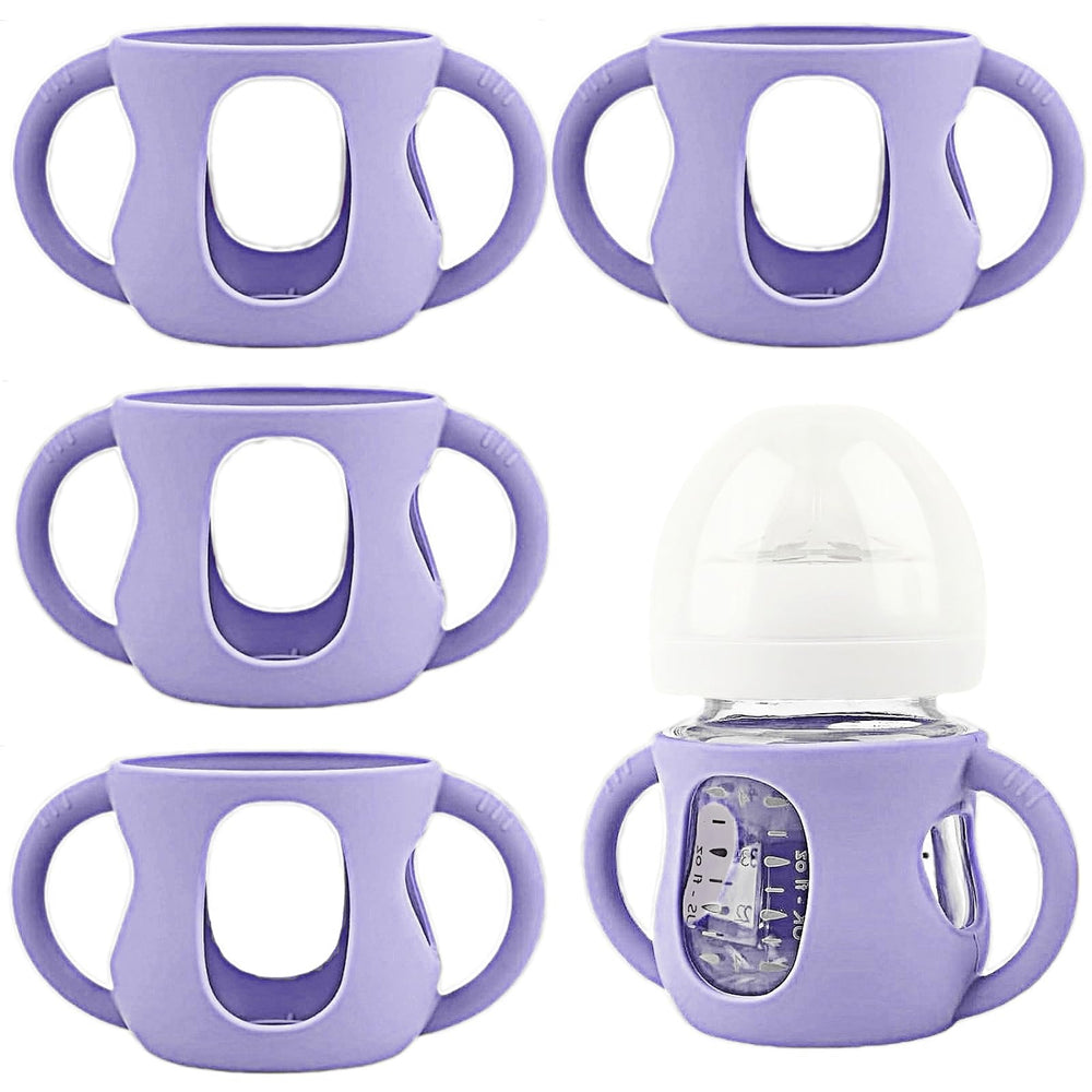 Frezonika Avent sleeve light purple 4oz protects the glass bottle during use