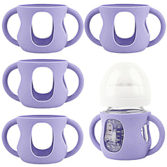 Frezonika Avent sleeve light purple 4oz protects the glass bottle during use