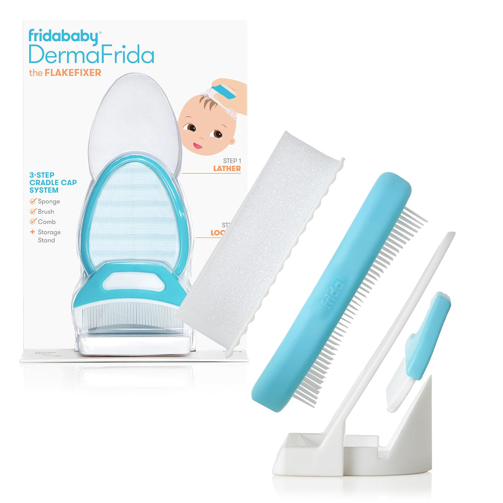 Frida Baby FlakeFixer sponge for gentle cradle cap lather and clean scalp
