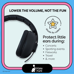 Friday 7Care baby headphones adjustable headband ensuring a secure, comfortable fit during nap time