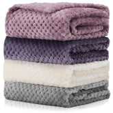 Frienda baby blanket 32x24 purple folded for cozy nap time warmth.