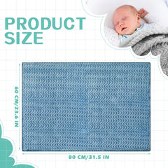 Close-up of Frienda baby fuzzy blanket shows plush texture gentle on skin.