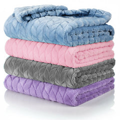 Frienda baby fuzzy blanket 32x24 draped over a crib, cozy warmth during naps.