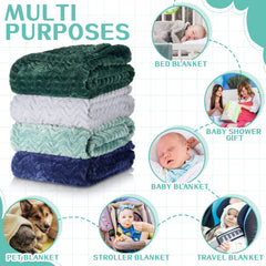 Frienda 32x24 inch blanket shown folded for compact storage and easy portability.