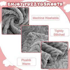 Frienda fleece blanket is machine washable for easy cleanup