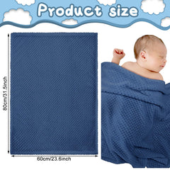 Frienda baby fuzzy blanket blue-green nursery setup promotes calm sleep.