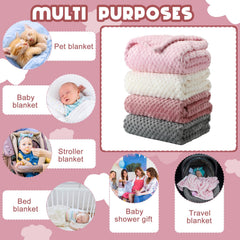 Frienda baby fuzzy blanket crib-use on a crib demonstrates cozy nap-time care.