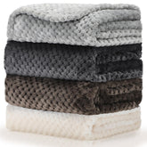 Frienda baby fuzzy blanket grey 32x24 front view showing plush warmth for infants