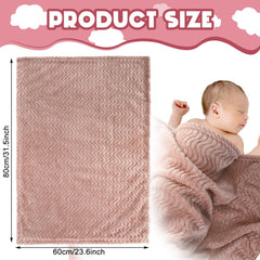 Frienda baby fuzzy blanket wrapped in arms offers cozy newborn nap time.
