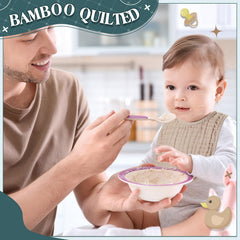 Frienda muslin bibs six-layer absorbency showcases drool and spill management.