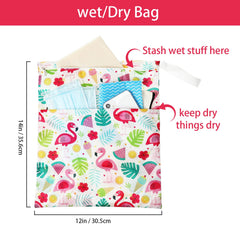 Frienda wet-dry bag with double zippers and a handle for easy carry.