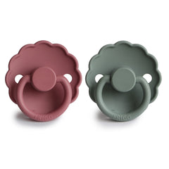 FRIGG Daisy SilkySoft pacifier Lily Pad color offering skin-friendly comfort for babies
