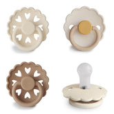 FRIGG SilkySoft Snowflake Dream pacifier pack front view for soothing on the go.