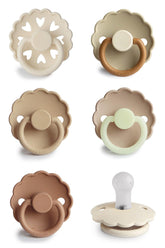 FRIGG SilkySoft pacifier nipple close-up showing silky texture for soothing comfort