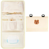 Frjjthchy diaper bag organizer bear front view showing playful design for travel use.
