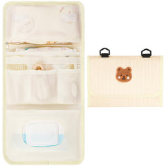 Frjjthchy diaper bag organizer bear front view showing playful design for travel use.