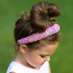 FROG SAC Glitter Headband for kids adds playful sparkle to outfits.