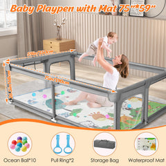 FRTUI playpen mat used for nap time and cozy play sessions
