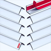 Frychee clear mini wall corner protector closeup highlights peel-and-stick ease for quick setup.