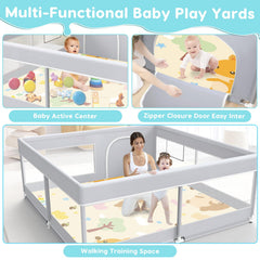 Fshibila baby playpen anti-fall design provides a secure setup for busy households.