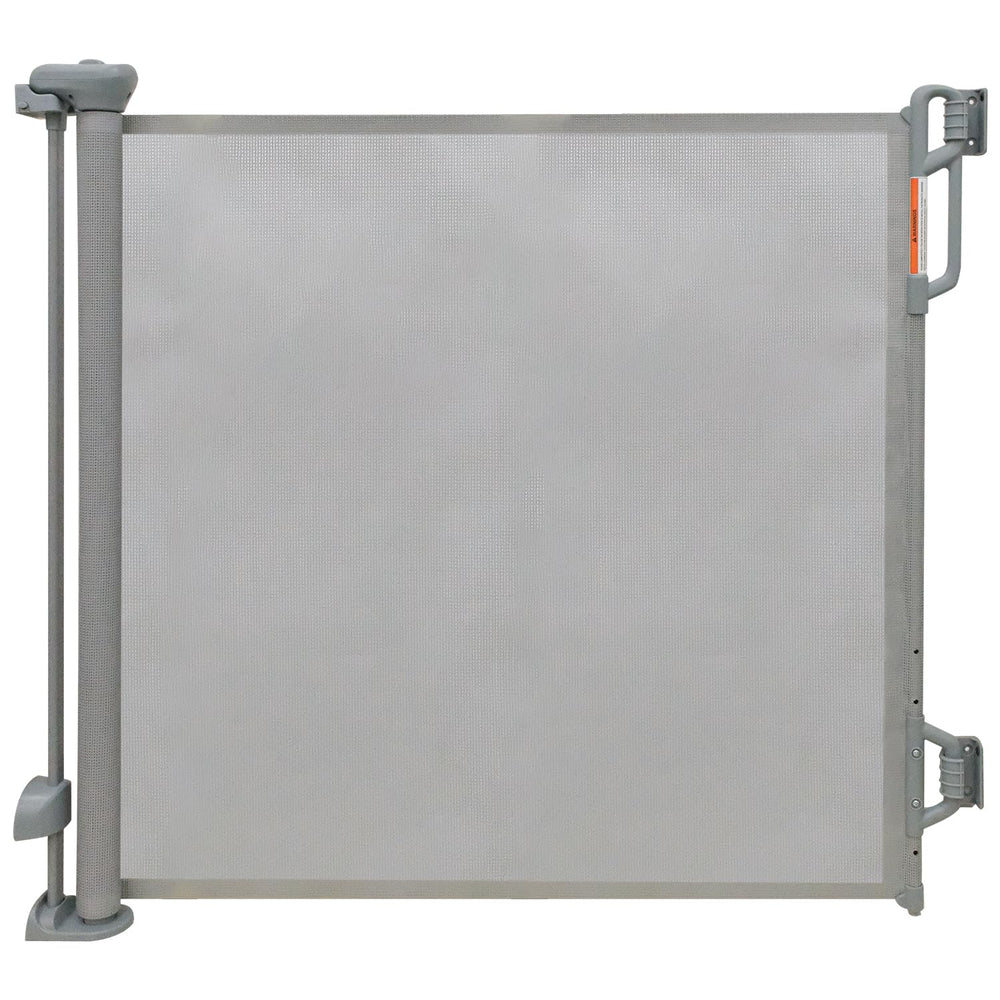 FSYGloryGlides retractable gate shows 55-inch width for wide doorways and stairs