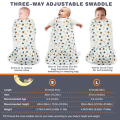Ftikvo swaddle baby sleep-ready scene highlights calm wrapped infant
