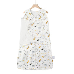 Ftikvo swaddle blanket with dinosaur design keeps baby snug for restful naps.