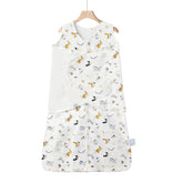 Ftikvo Swaddle Blanket with dinosaur pattern, breathable cotton for safe baby sleep comfort.