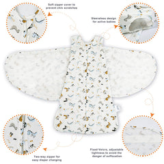 Ftikvo Swaddle Blanket hip-friendly design for hip joint health.
