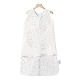 Ftikvo swaddle blanket newborn front view promotes safe, snug sleep.