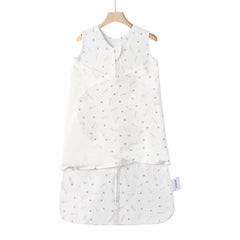 Ftikvo swaddle blanket newborn front view promotes safe, snug sleep.