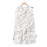 Ftikvo gray-stripes swaddle blanket close-up showing soft breathable cotton for baby comfort
