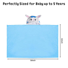 FUBANRAY hooded towel animal hood detail highlights cute design and hair-drying aid.