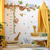 FUFUQUARE growth chart wall sticker with animals tracking height and milestones.