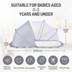FUFVUTI crib-blackout-cover-sleep-environment blocks bright light for calmer daytime naps.