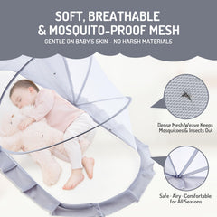 FUFVUTI portable-travel-baby-bed highlights lightweight foldable design for vacations.
