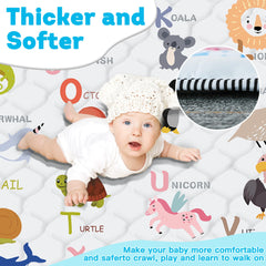 FUGWU baby play mat machine washable keeps clean and hygienic