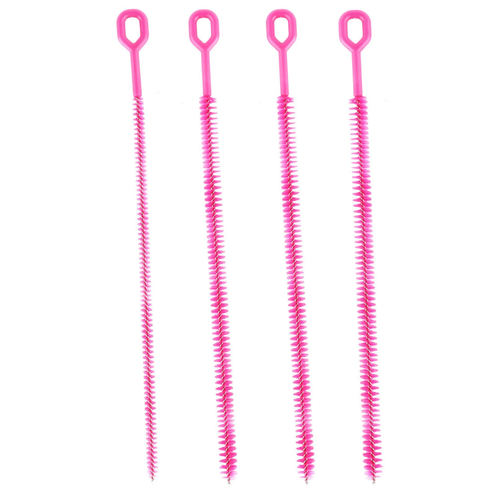 Fukaisu 4pcs straw cleaner brushes package for organized cleaning kit.