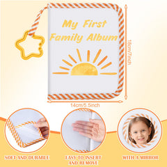 Fullhawl family album interior shows 4x6 photo slots for quick organization.