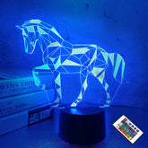 FULLOSUN horse illusion front-view night light provides gentle, sleep-friendly illumination at bedtime.