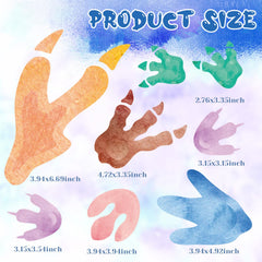 Fumete large dinosaur footprint decal accented on a wall for bold decor