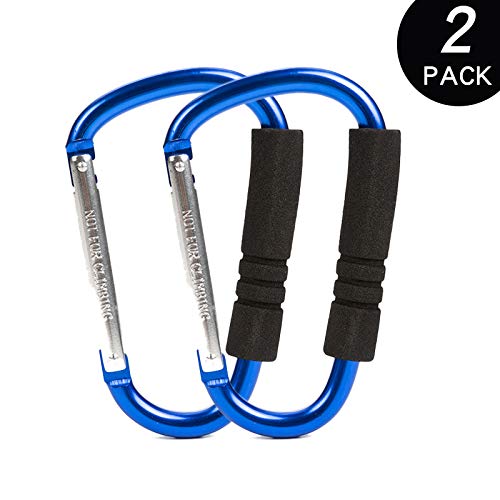 Funbliss stroller hooks blue pack side view for everyday use
