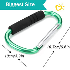 Funbliss stroller hooks green diaper bag clip ideal for quick diaper-bag access.