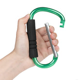 Funbliss stroller hooks green pack1 setup demonstrates secure bag attachment for errands.