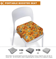 Funcority booster seat with non-slip bottom stays secure during meals.