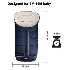 Funlife bunting bag universal fit harness slots accommodate growing baby