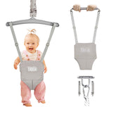 FUNLIO baby jumper with ceiling hook shows easy indoor setup