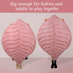 Funtery Soft cotton cushion offers plush comfort for tummy time.