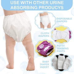 Funtery diaper covers with elastic waistband closeup showing flexible, comfy fit for potty training